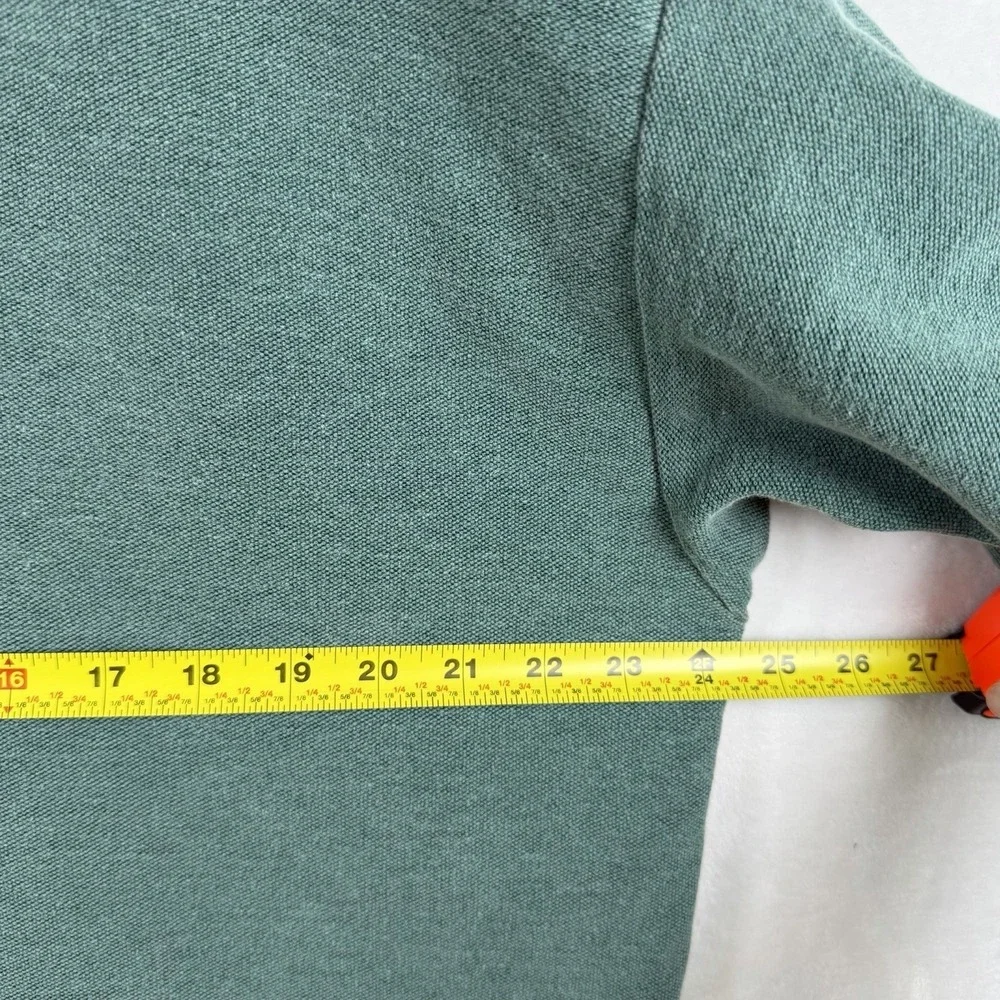 Vintage Gramicci Henley Shirt Green Mens XL Made in USA Cotton T-Shirt Relaxed
